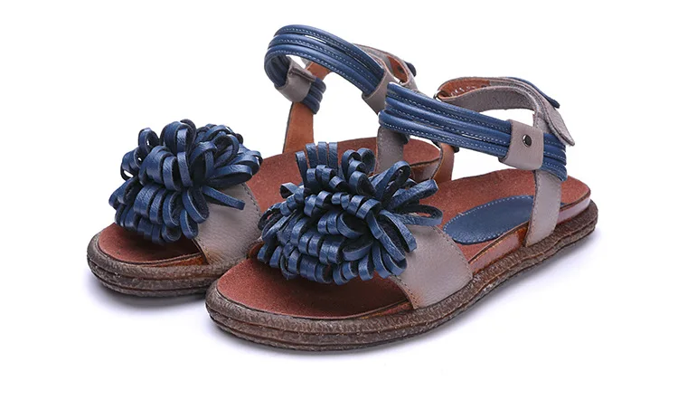 Ручной работы Новое поступление из натуральной кожи трехмерные цветы плоской