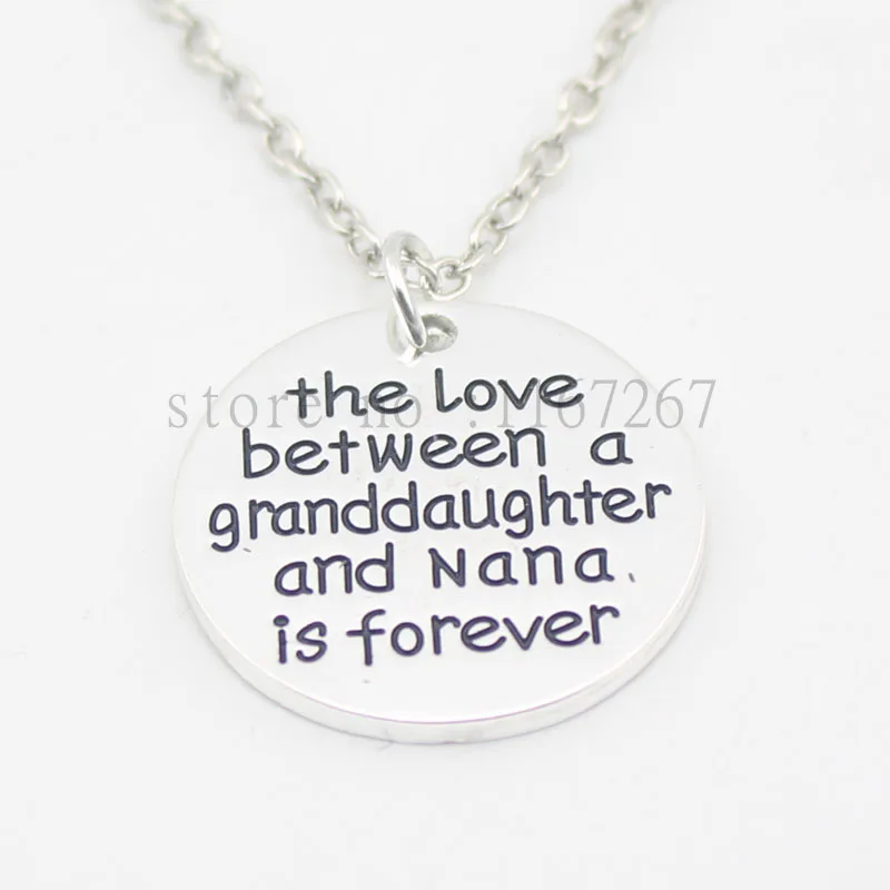 Новинка 2016 года Стильное ожерелье любовь между внучкой И Наной навсегда подарок