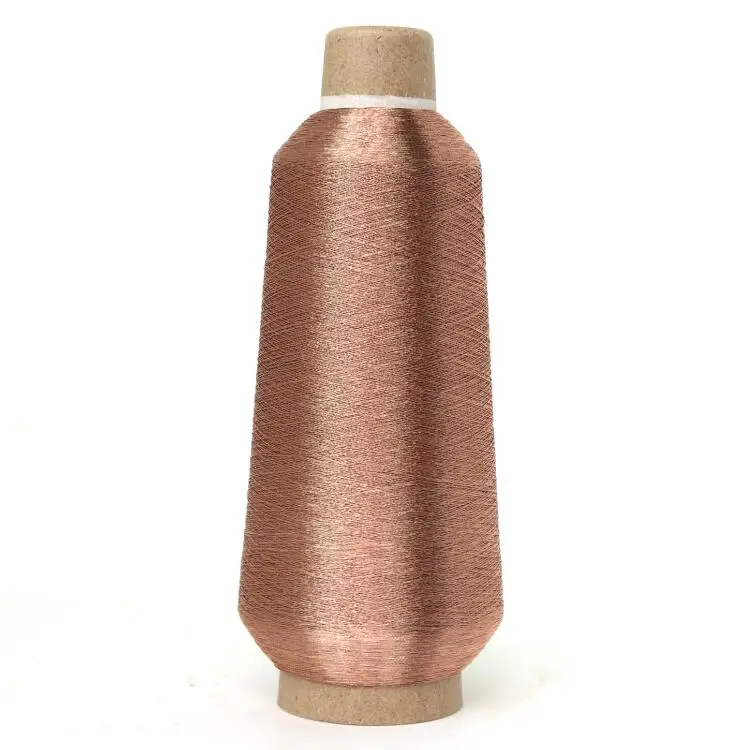 Terracotta STA-C29 258 Dtex(38Nm) премиум качества металлизированная нить для вышивки 5000 м машина Emrboidery 125 г 18 цветов доступны - Цвет: Terracotta STA-C29