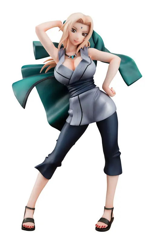 Фигурку Наруто Tsunade аниме модель мультфильм куклы ПВХ см 21 Японская статуэтка для