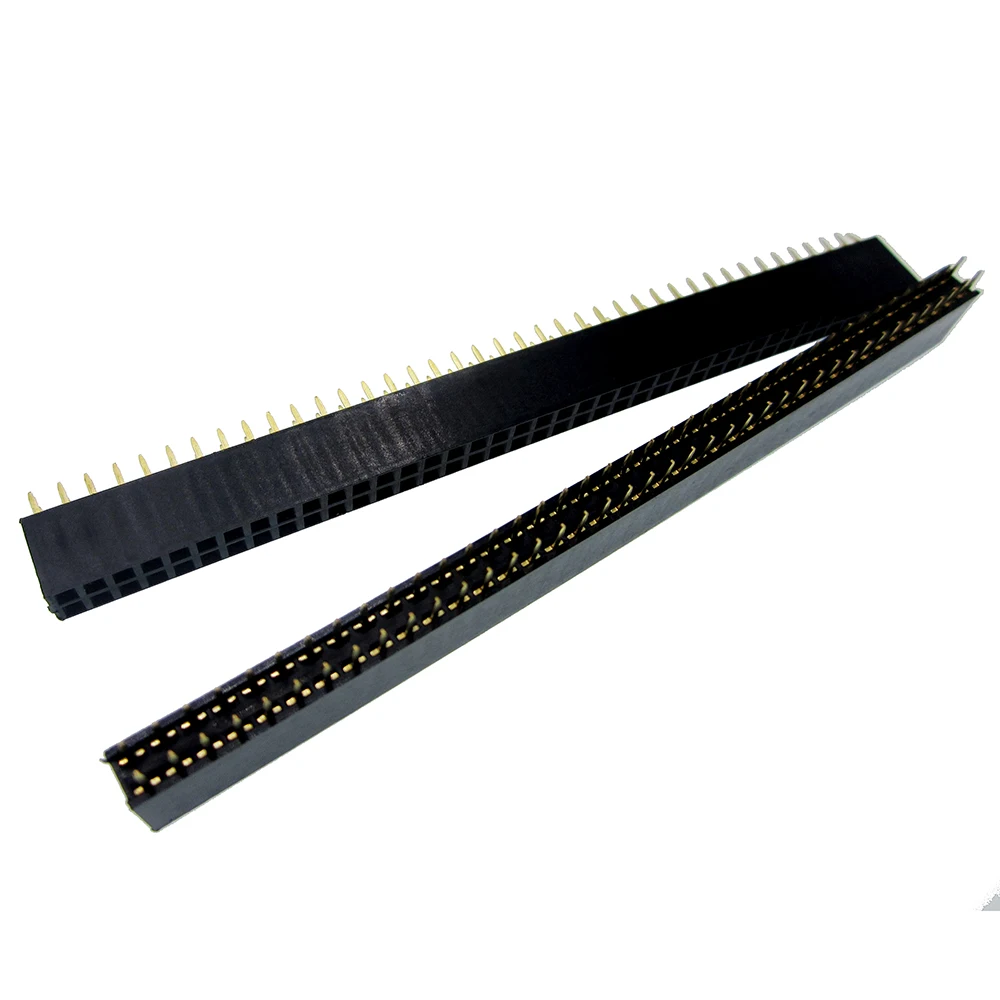 5 шт. 2X40 контактный двойной прямой ряд штыревой разъем 2 54 мм 2*40 40p 40 PIN для печатной