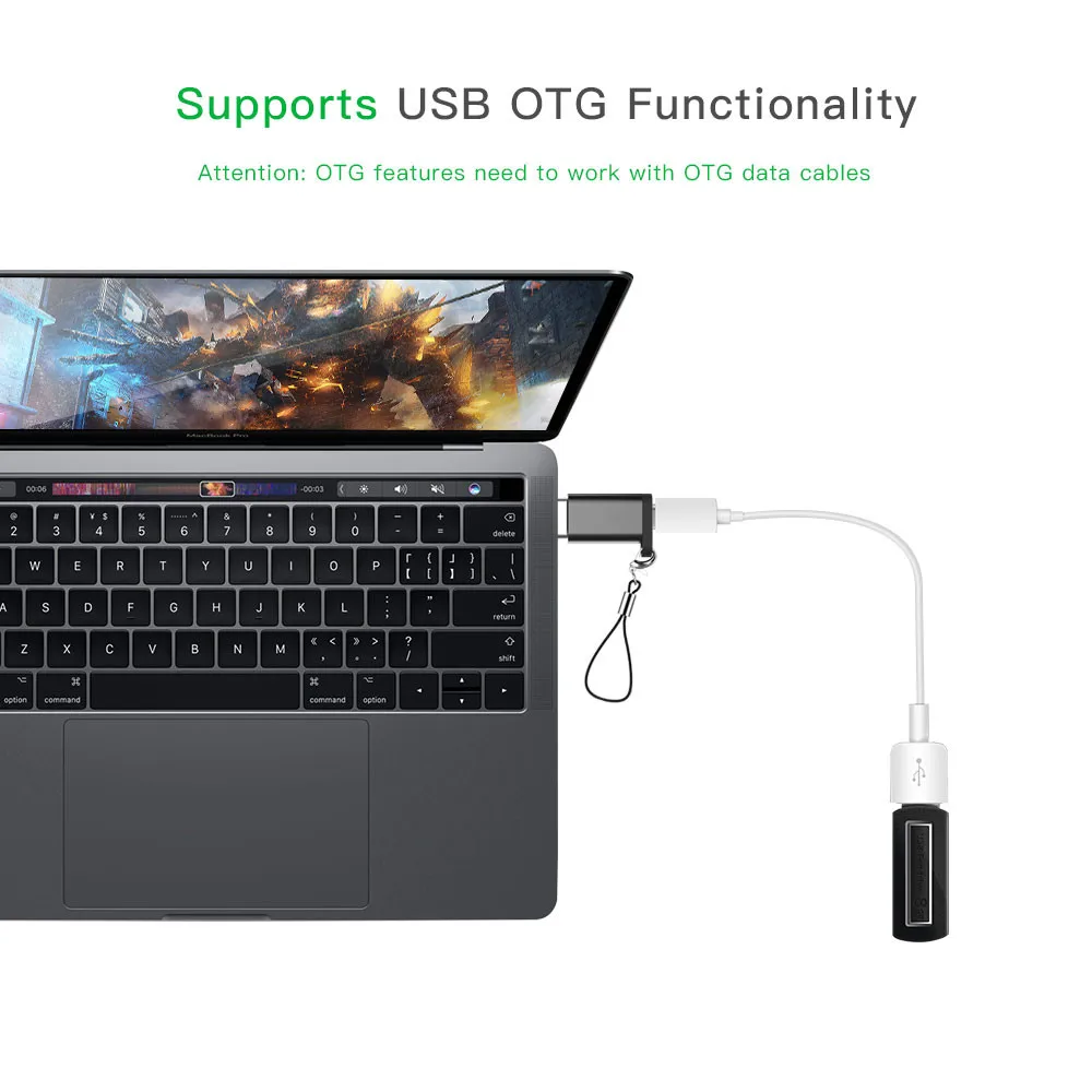 USB Type C OTG адаптер папа к Micro Женский кабель конвертер для Macbook Samsung S10 Huawei