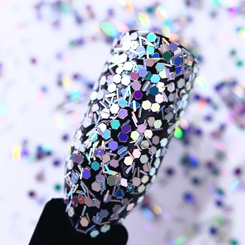 1 коробка г шестиугольные блестки в виде сердца блестящий порошок золотого