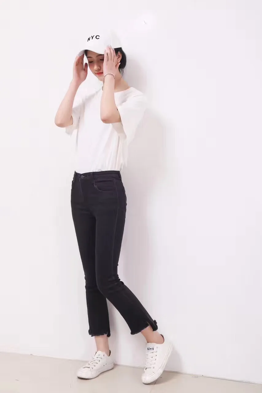 2017 весной и летом новый дикий женская мода Повседневная Твердые кисточка флэш