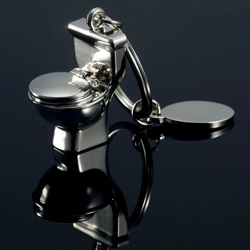 1 шт. Посеребренная цепочка для ключей от унитаза | Автомобили и мотоциклы