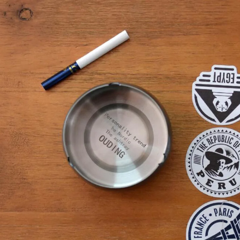 Пепельница из нержавеющей стали пепельница для курения сигарета гаджет отдыха