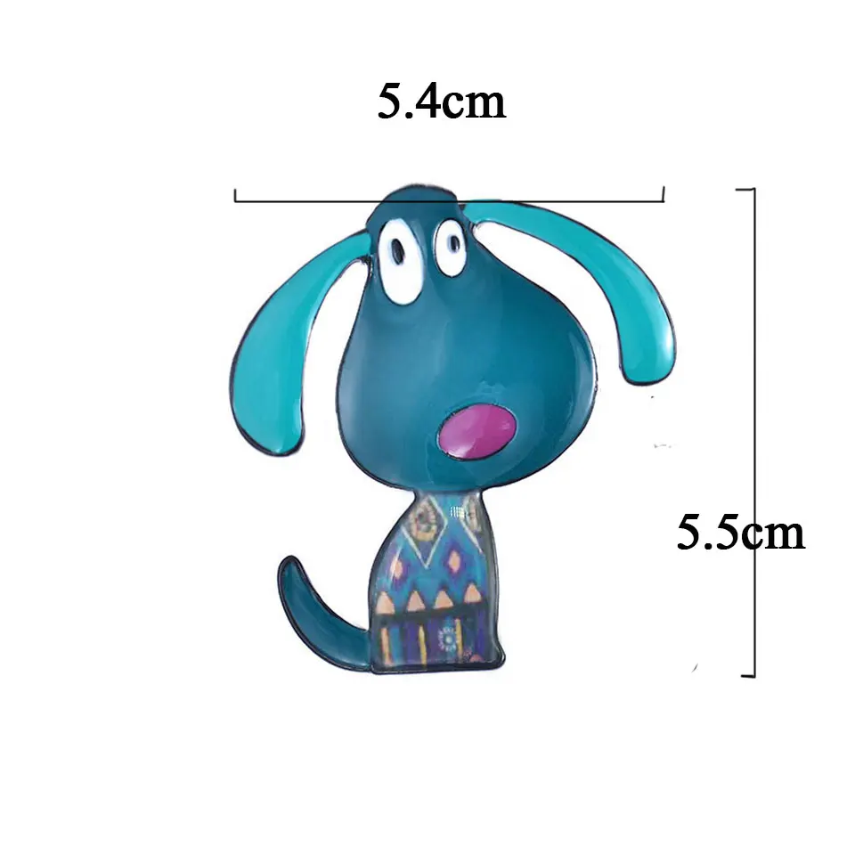 D &amp Rui ювелирные изделия Милая брошь для собак металлическая шпилька из сплава