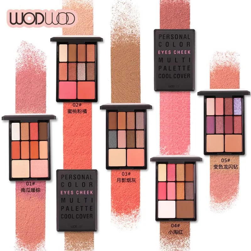 Красивые цвета 8 + 2 хайпигментные тени для век countour makeup palette Duochrome eyeshadow| |