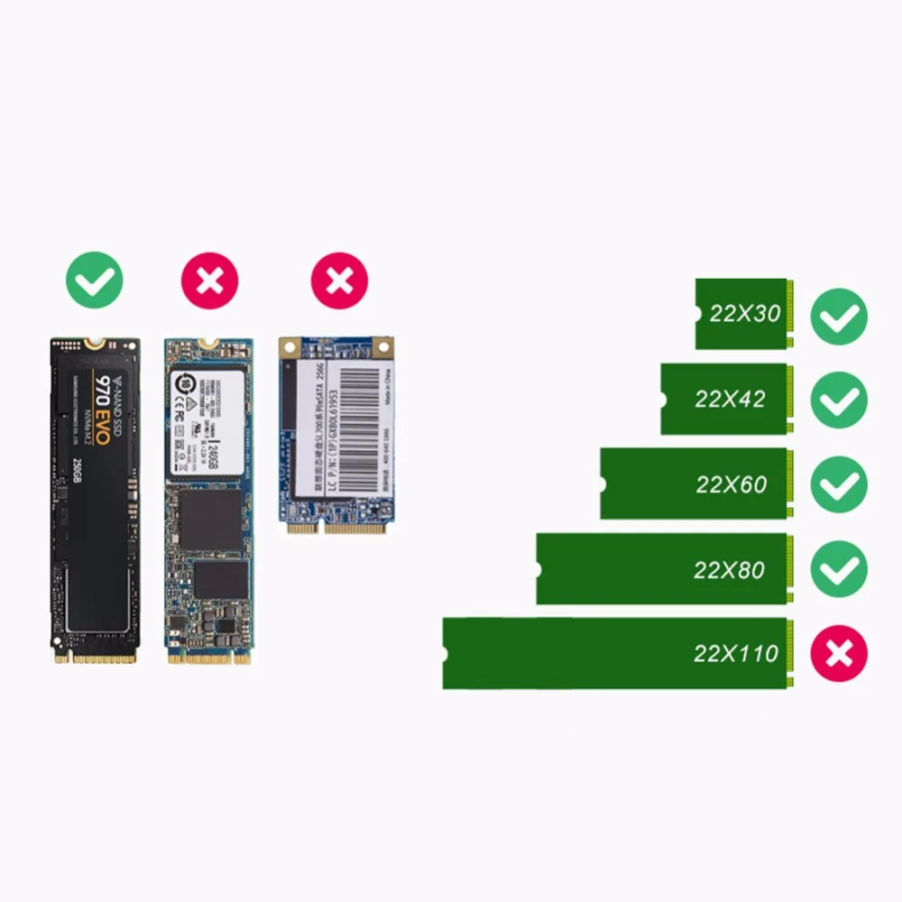 M key NVME PCI Express M.2 корпус SSD HDD USB3.1 Type c к e 3 0 4x NGFF 2280 Внешний чехол для мобильного