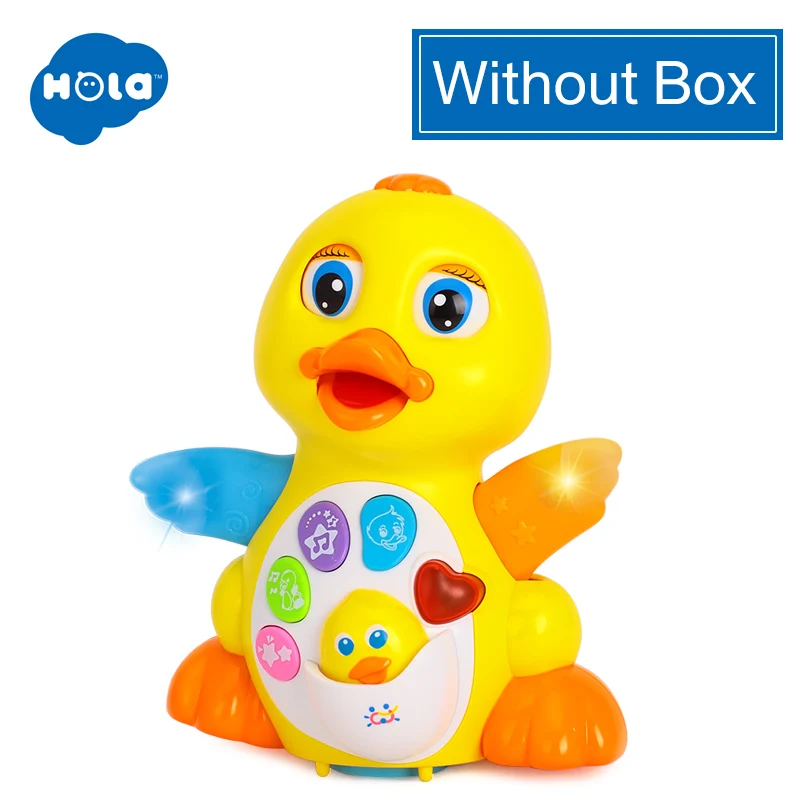 without box Танцевальная и Поющая игрушка утка, интеллектуальная музыкальная и обучающая развивающая игрушка лучший подарок для От 1 до 3 лет мальчиков и девочек - Цвет: without box