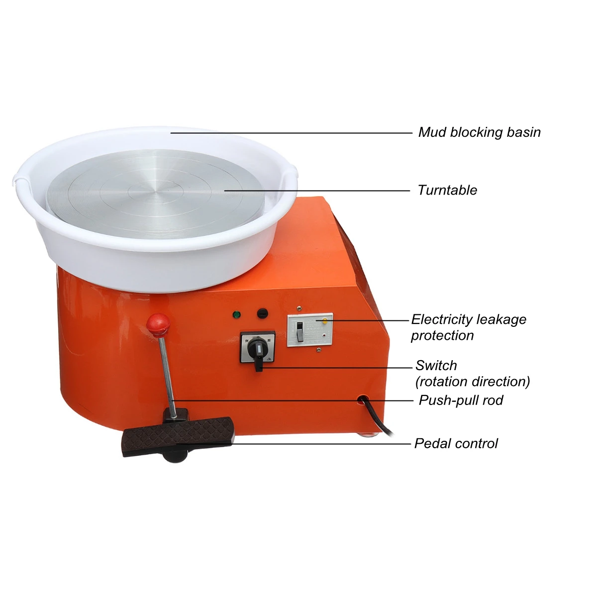 Turning Electric Pottery Wheel Ceramic Machine 220V 550W 300mm Ceramic Clay Potter Kit For Ceramic Work Ceramics