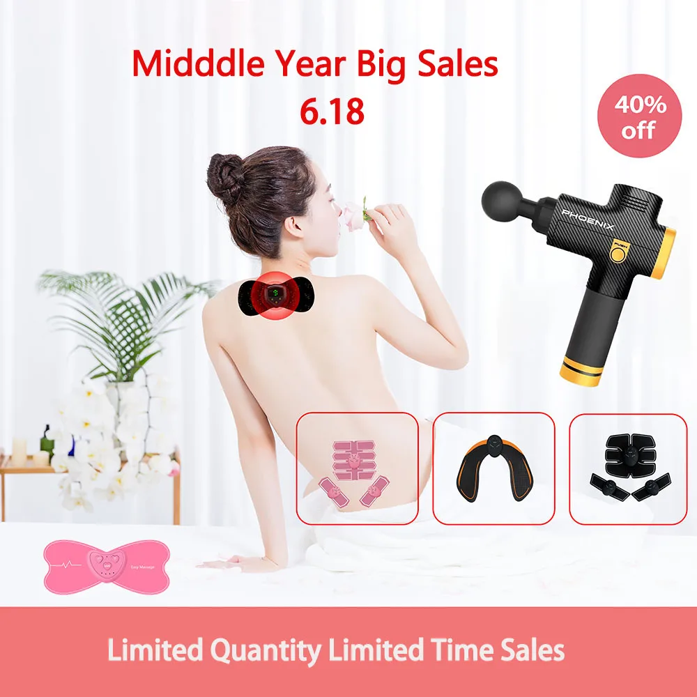 FOUAVRTEL 2019 новейший мышечный расслабляющий пистолет для тела Массажный 2 вида