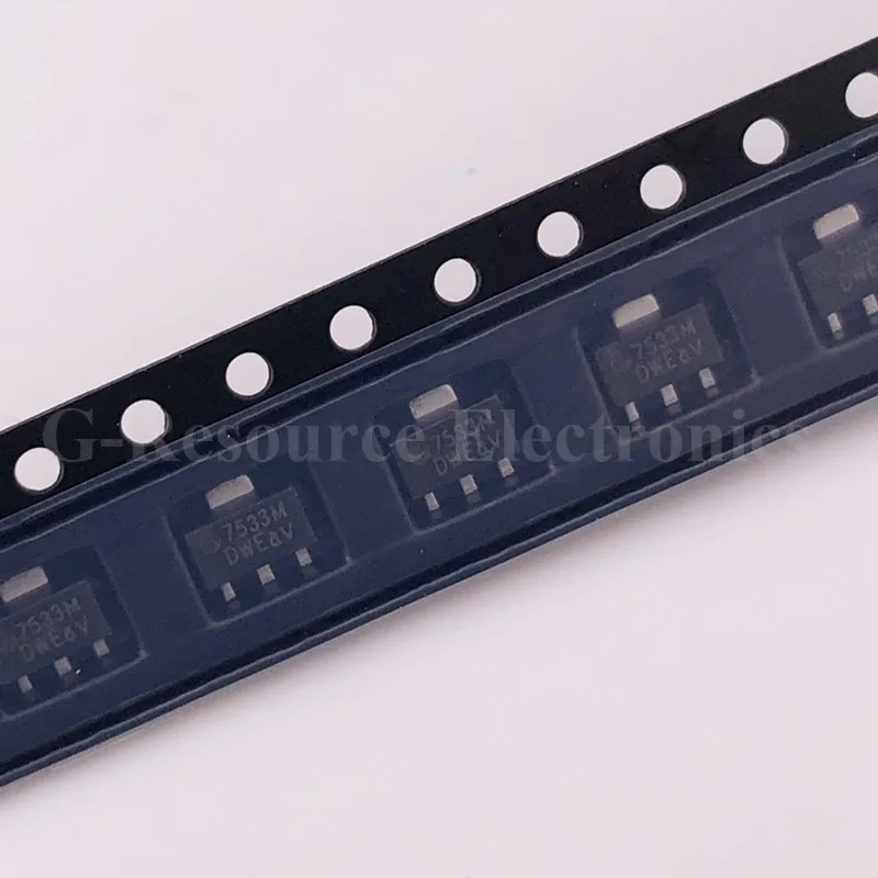 20 шт HT7533-1 S0T-89 7533 SMD Fixed LDO Напряжение регулятор, переходник 4 V-24 V, 100mV, малое падение напряжения 3,3 V/100mA, SOT-89-3