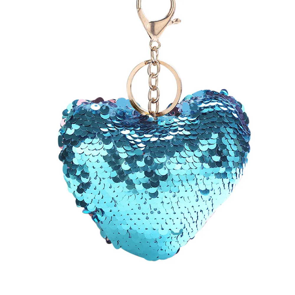 Bestnow модный Звездный брелок с блестками в форме сердца кулон подарок брелки