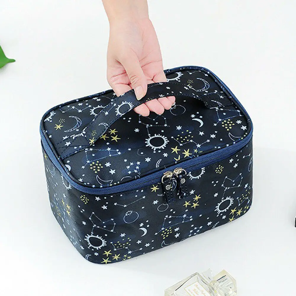 Женская Профессиональная косметичка с принтом фламинго многофункциональная