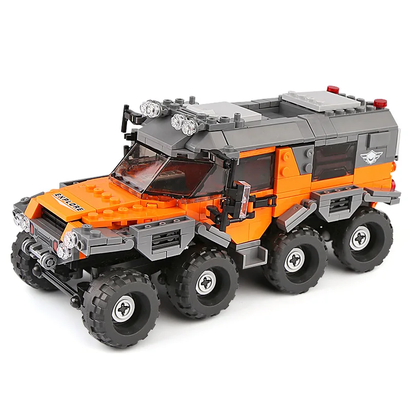 XB03027 Набор Машин Для вездехода, строительные блоки, детские игрушки, модели машин, рождественские подарки