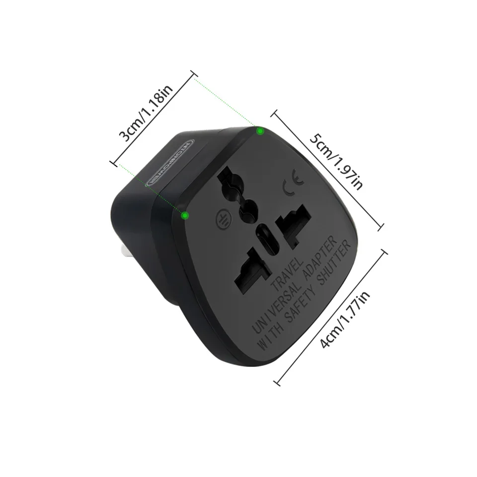 NTON Мощность UTA Универсальный Travel Adapter европейская вилка международных Мощность розетки Электрический разъем с безопасности затвора
