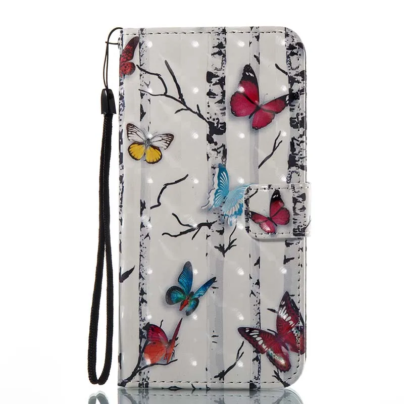 Butterflies Чехол для телефона для samsung Galaxy A3 A5 J3 J5 J7 S5 S6 S7 край S8 S9 J3109 SM-J320F Note 8 J710 J510 N950F из искусственной кожи чехол B21 - Цвет: Butterflies