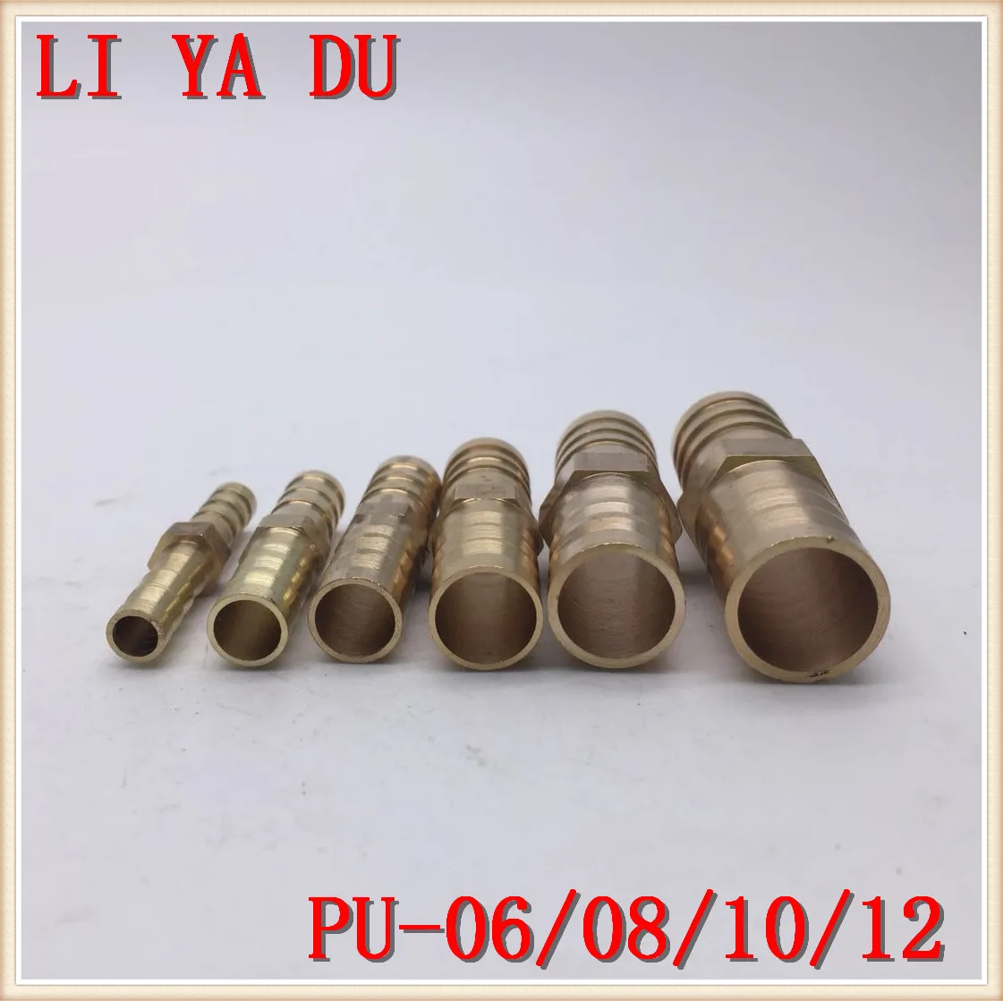 

4pcs/lot PU6 PU8 PU10 PU12 Copper pagoda joint Brass joint/water pipe /gas PU-6 PU-8 PU-10 PU-12 Brass Pipe Fitting 2-Way type