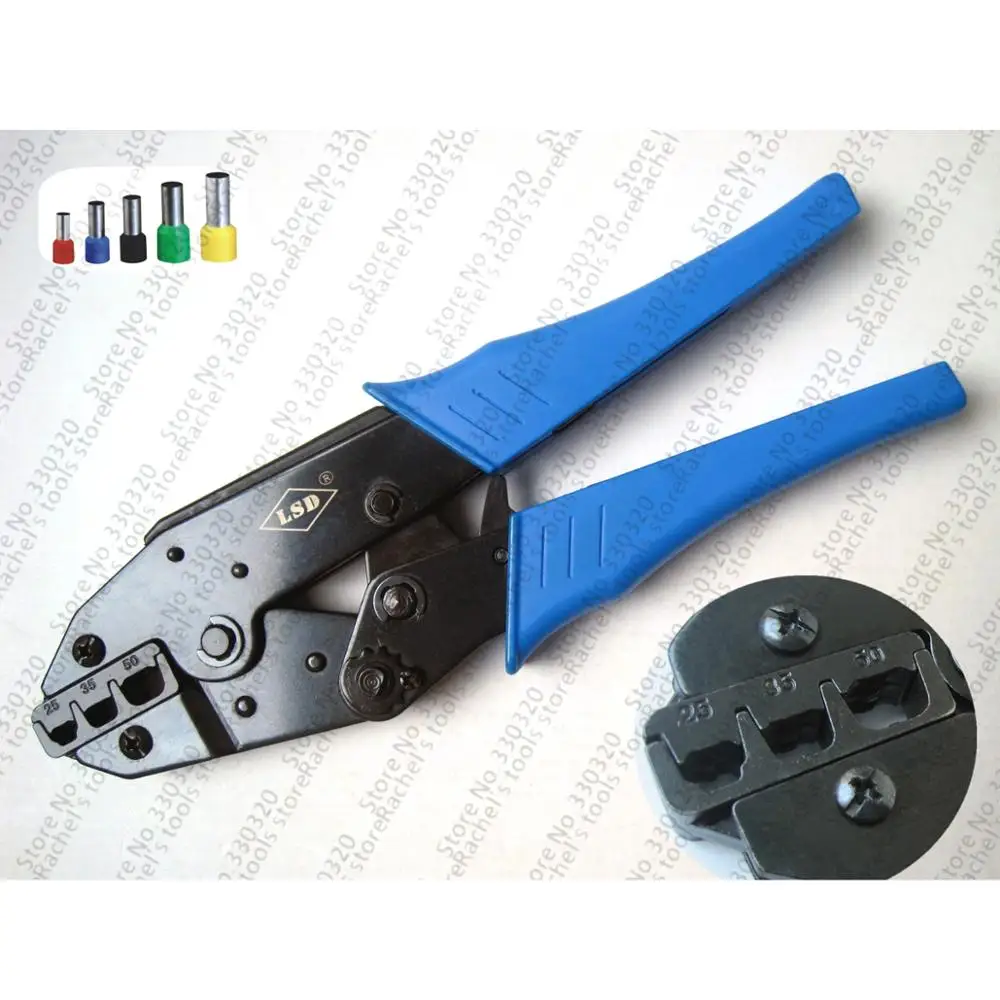 Hand crimping tool for wire-end sleeve 25-50mm2 cable ferrules crimping pliers 4-1AWG LS-2550EF
