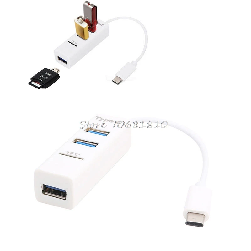 Карта памяти USB 3 1 Type C с портами 0 адаптер для считывания концентратора Micro SD