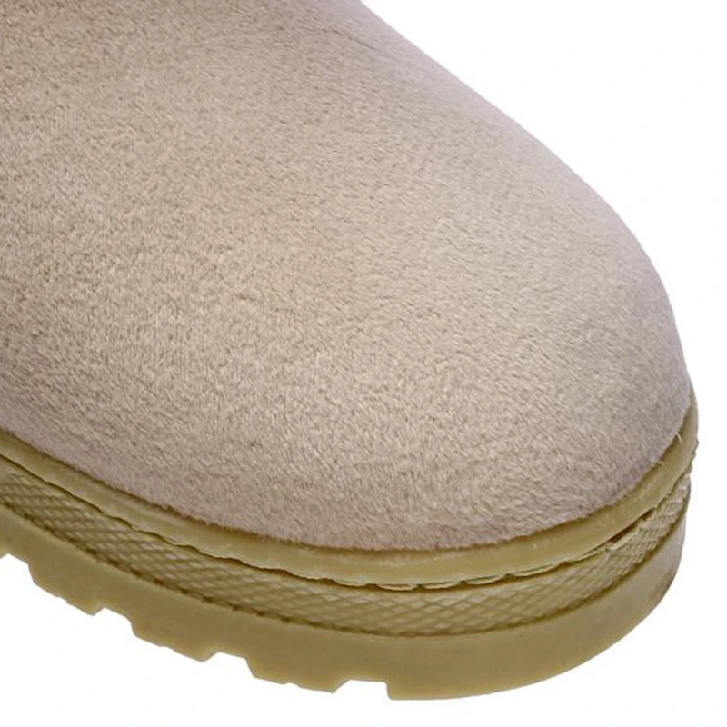 Tangnest/Новинка 2019 года зимние ботинки женские ботильоны на платформе однотонные