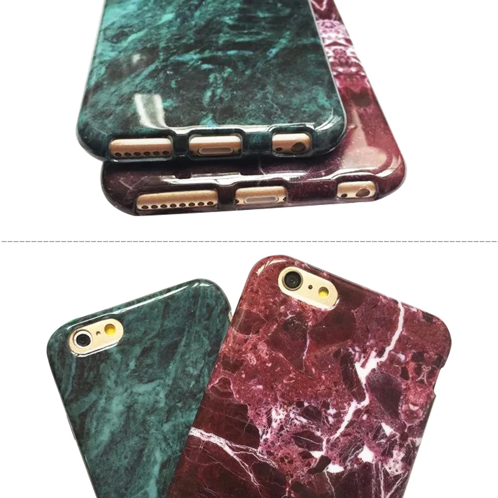 Marble Pattern Phone Case For iPhone 5 5S 6 s 7 8 Plus Cover Women Soft Protective Cases 6S | Мобильные телефоны и
