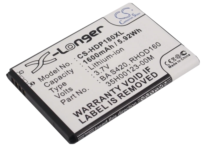 Cameron Sino Высокое качество 1600mAh батарея для T Mobile G2 Touch Pro 2 Verizon VX6875 XV6175 XV6975|battery for|cameron