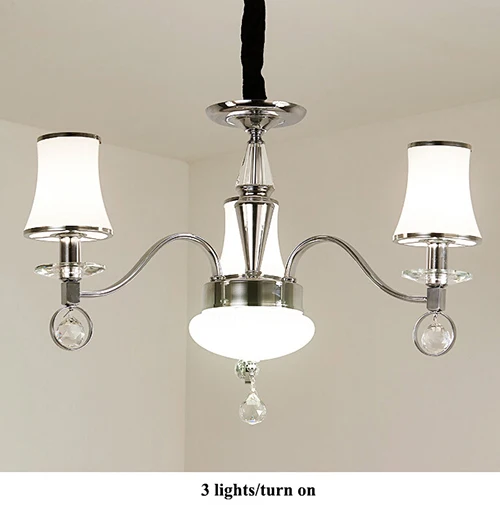 3 lights pendant Современный, хромированный, металлический светодиодный настенный светильник, блестящий хрустальный светодиодный крепеж для настенных светильников гостиной, светодиодный настенный светильник настенное бра для коридора - Цвет абажура: 3 lights pendant