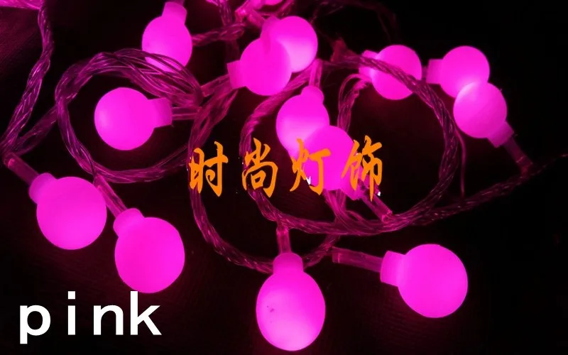 10 м 100 Led Вишневый шар сказочные декоративные световые гирлянды Свадебная вечеринка Рождество открытый патио гирлянды украшения