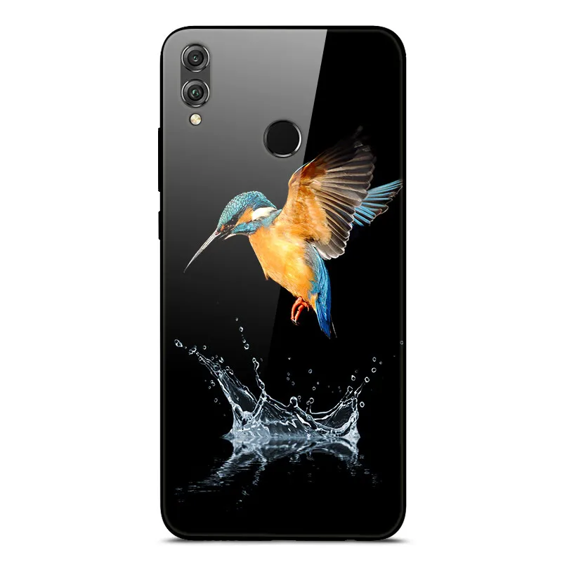 as photo 42 Чехол для huawei Honor 8X, чехол Honor8x Max, задняя крышка из закаленного стекла, чехол для huawei Honor 8X, чехол 8 X TPU, бампер Honor 8X Max - Цвет: as photo 42