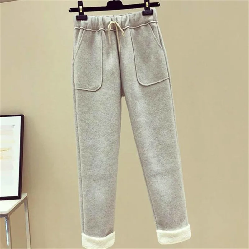 Женские брюки осенне зимние теплые плотные вельветовые штаны шаровары с