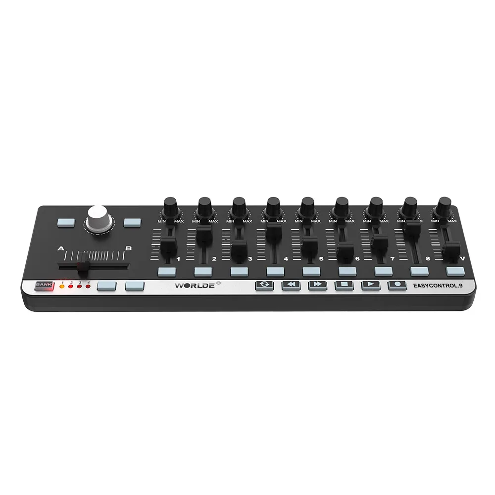 Контроллер клавиатуры MIDI 9-клавишный контроллер USB 8 RGB красочных пусковых подушек