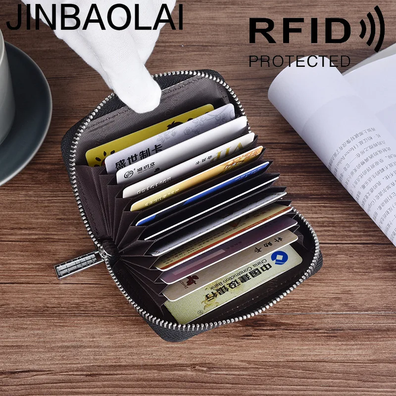 JINBAOLAI мужские кошельки для карт новые из углеродного волокна высокое качество большой емкости мужской кошелек для карт модный бренд мужской кошелек для карт