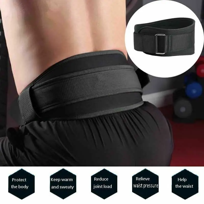 Ремень для тяжелой атлетики унисекс широкий пояс поддержки спины спортивного