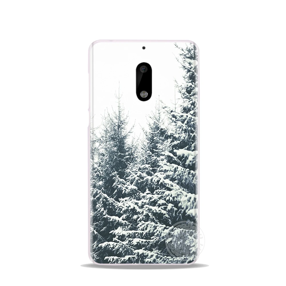 HAMEINUO на зиму с принтом в виде снежинок крышка чехол для телефона для Nokia 9 8 7 6 5 3 Lumia 630 640 640XL - Цвет: 52457