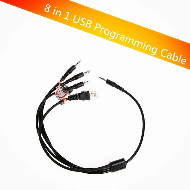 Многофункциональный USB-кабель 8 в 1 для программирования kenwood baofeng motorola yaesu icom Handy
