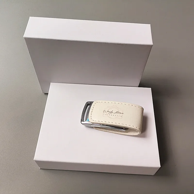 Exuanck usb 3,0 ручка с логотипом на заказ, высокое качество, 4 ГБ, 8 ГБ, 16 ГБ, 32 ГБ, 64 ГБ, кожа, usb белая коробка, подарок, usb флеш-накопитель