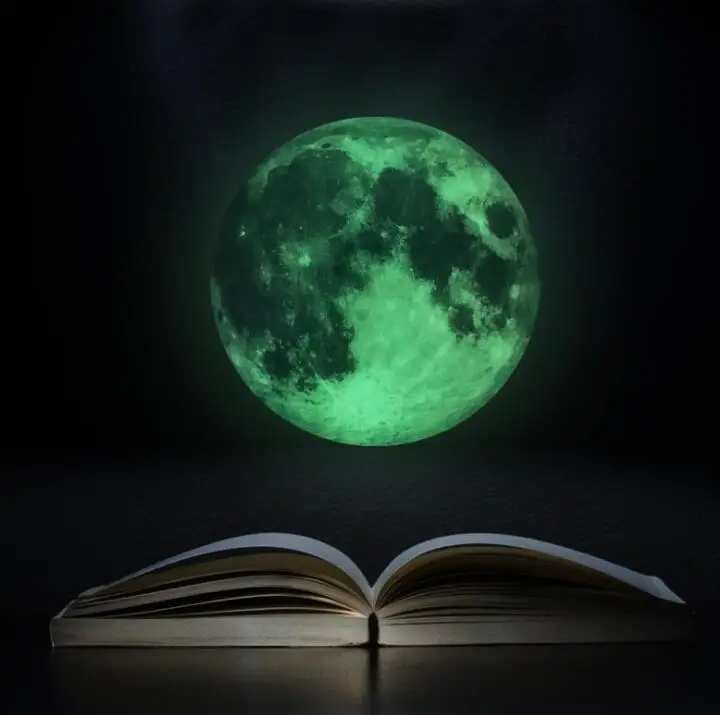 100 шт светящиеся звезды луна Светящиеся Настенные наклейки светится в темноте