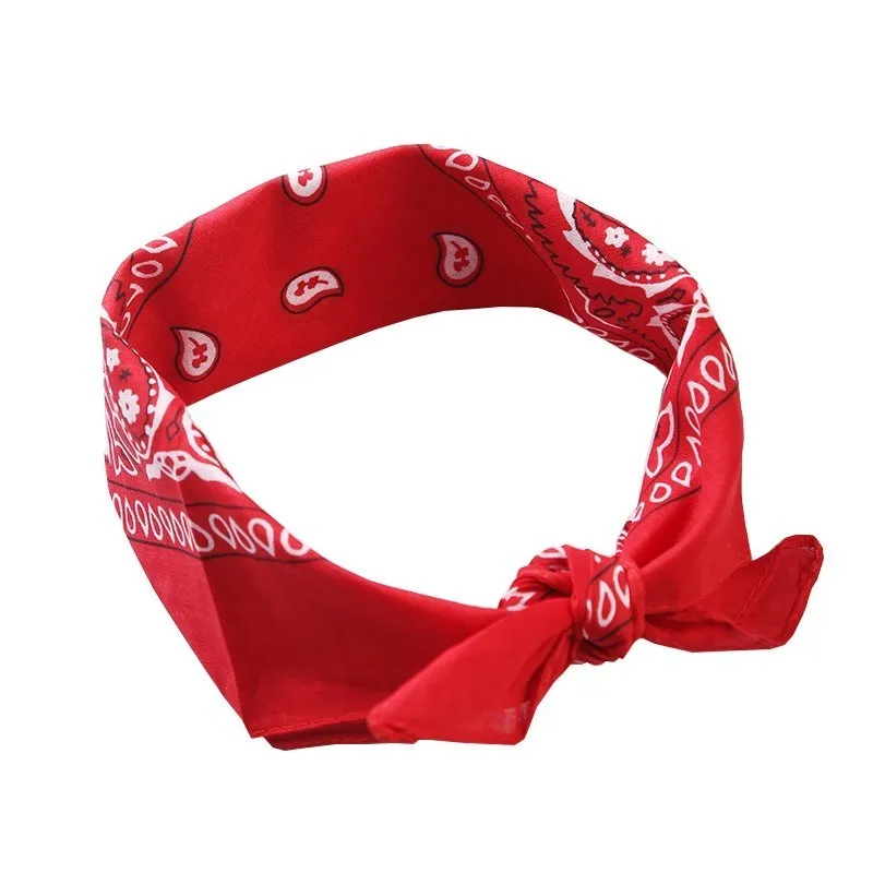 В богемном стиле с принтом пейсли шелковых волос кольцо шарф для женщин модные