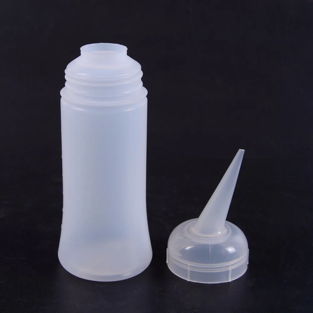 1PC 150ml Professional Hair Dye Applicator Brush Dispensing Salon Empty Plastic Hair Coloring Dry Washing Bottle