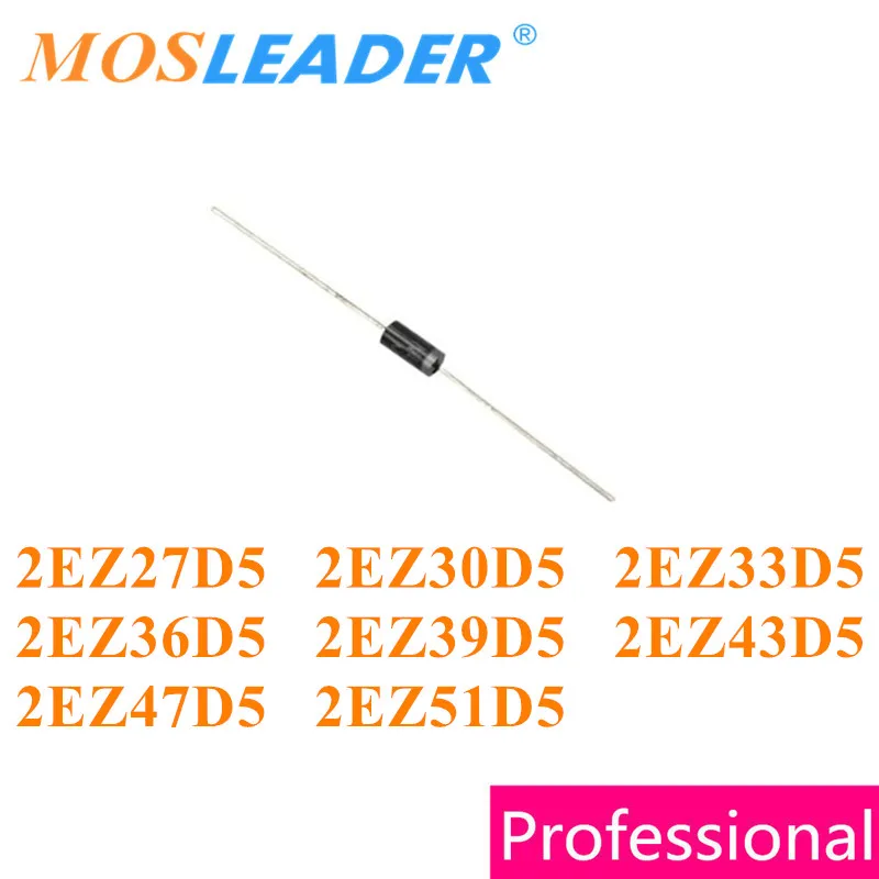 Mosleader 3000 шт. DO41 2 Вт 2EZ27D5 27 в 2EZ30D5 30 2EZ33D5 33 2EZ36D5 36 В 2EZ39D5 39 2EZ43D5 43 2EZ47D5 47 2ez5151|Запасные