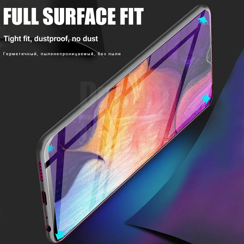 20D изогнутое закаленное стекло для samsung Galaxy A10 A30 A50 A7 A8 защитная пленка A7 M10 M20 M30 Защитное стекло для экрана