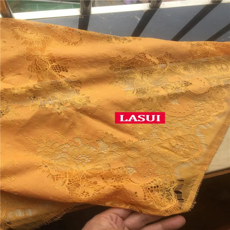 1.5M X 1.5M LASUI 1,5 м = 1 шт Высокое качество 23 Цвета двухцветная красивая кружевная ткань с ресницами DIY платье рубашка ткань мягкая приятная для кожи C0157 - Цвет: 1.5M X 1.5M