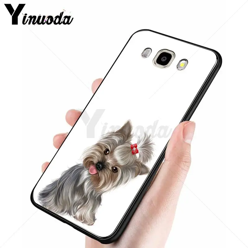 Yinuoda йоркширский терьер собака щенок мягкий чехол для телефона Samsung Galaxy j7 2017 prime j8