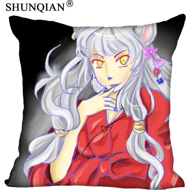 Pillowcase Пользовательский Inuyasha наволочка молнии с двух сторон 35x35 см 40x40 см 45x45 см 50x50 см 60x60 см пользовательские ваш образ - Цвет: Pillowcase