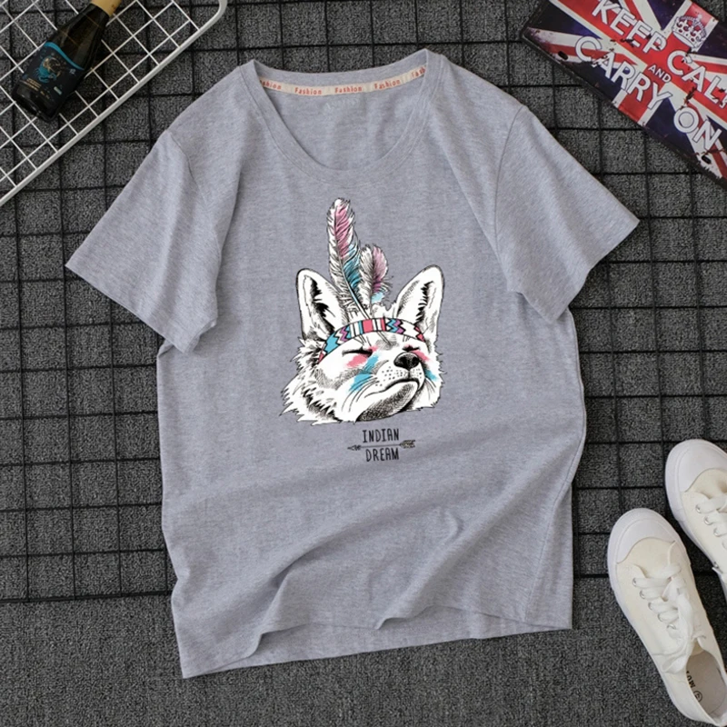 Top Women Summer Short Sleeves Tee Shirts Harajuku Cartoon Print Tshirt Cotton Ulzzang T-shirt Plus Size T Shirt | Женская одежда