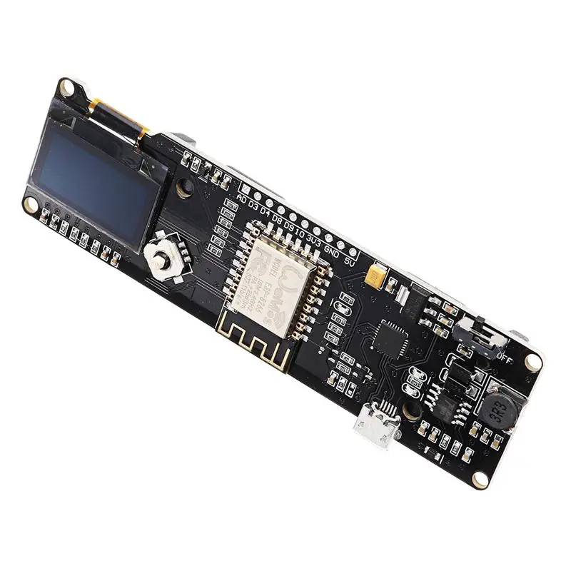ESP8266 NODEMCU с 0 96 OLED расширенной температуры и влажности Совет по развитию Погодная