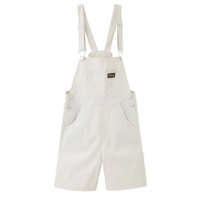 

2019 Summer New Fashion Korean Casual Shorts Overalls Mens Loose Jumpsuits Youthful Handsome Couple Bib Shorts