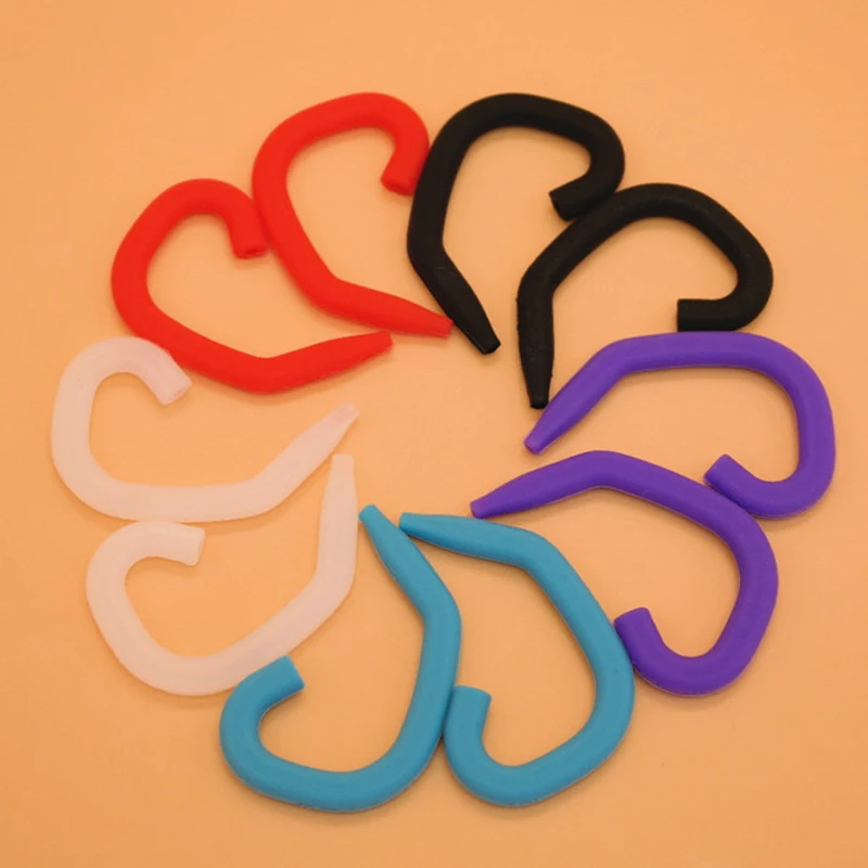 4 шт/2 пары Красочные Силиконовые Наушники зажим крюк дужка наушников ушной